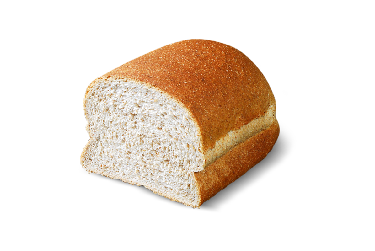 breedbruin gesneden half