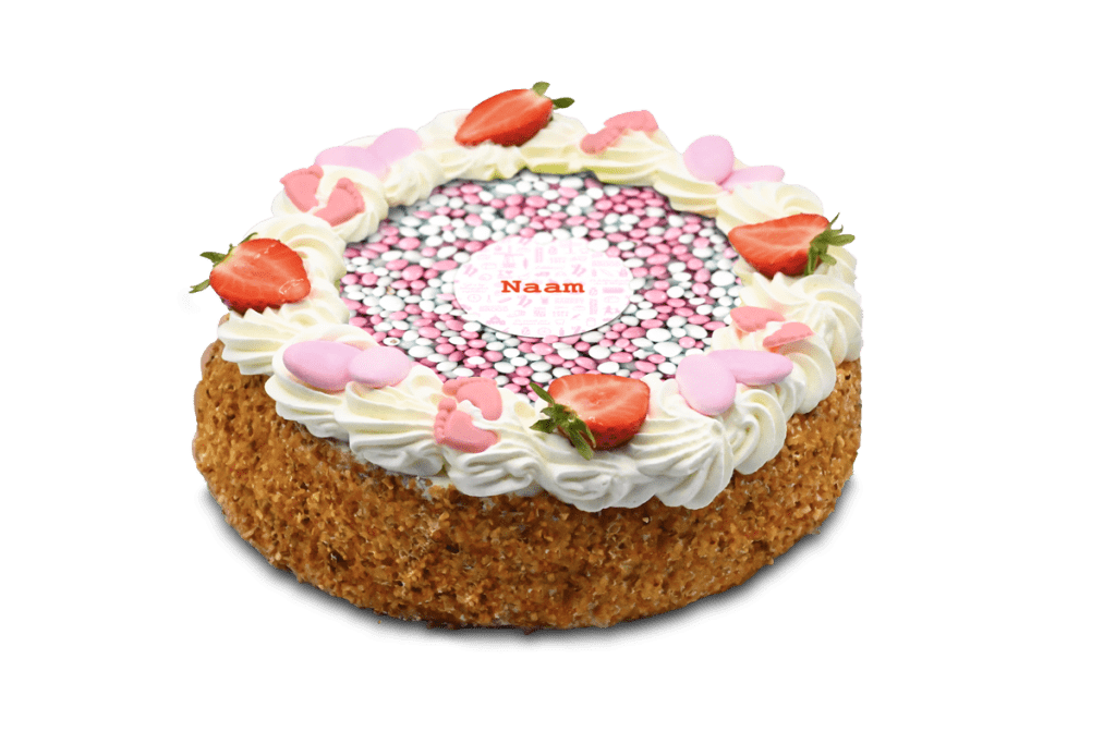 geboortetaart rond (10 personen)