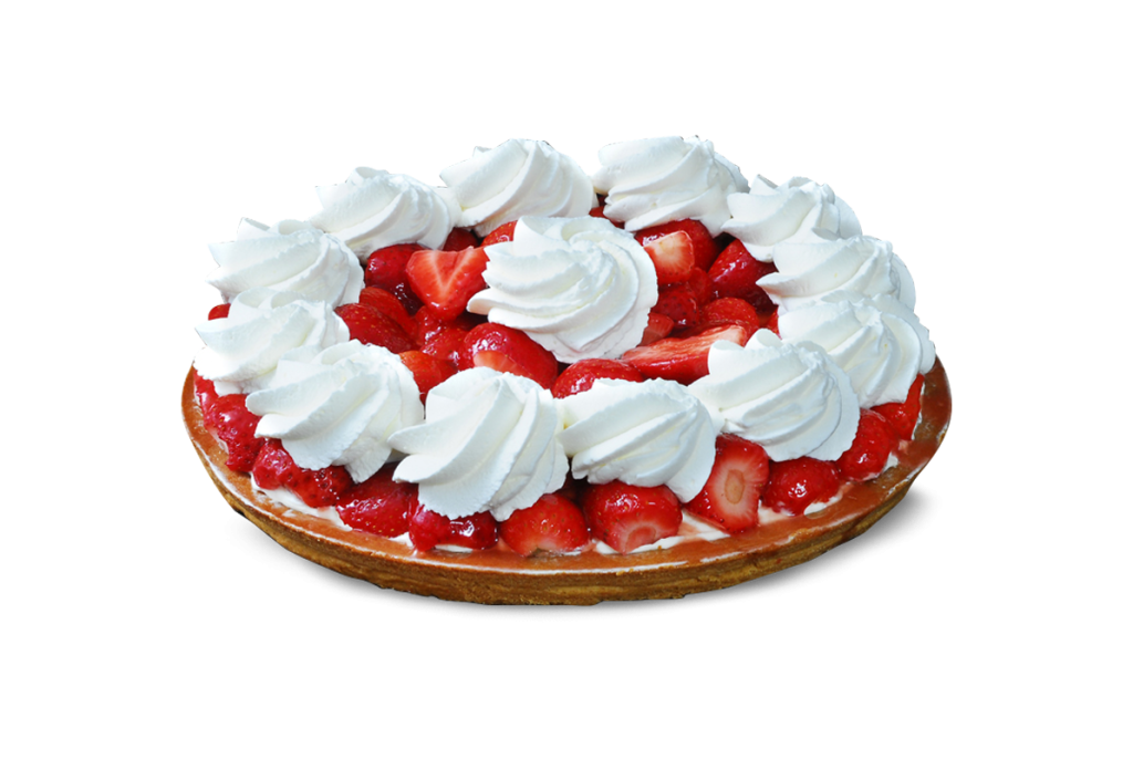 aardbeienvlaai slagroom