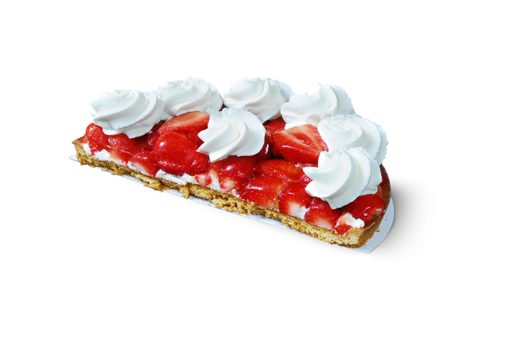 aardbeienvlaai half slagroom